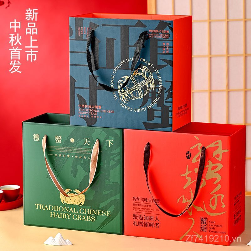 Yangchen Hồ Bao Bì Hộp Lông Cua Lông Cua Cua Cua Bao Bì Hộp Quà Tặng Hộp Xốp Bao Bì Hộp Bán Buôn Cua