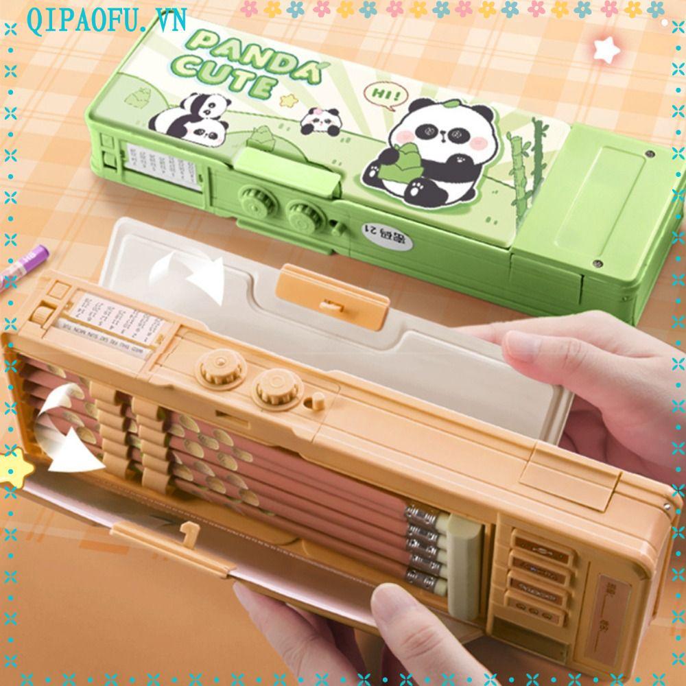 NENTEY Pencil, Capybara / Panda / Space Dual Mật Khẩu Khóa Hộp Bút, Phim Hoạt Hình Hộp Văn Phòng Phẩ