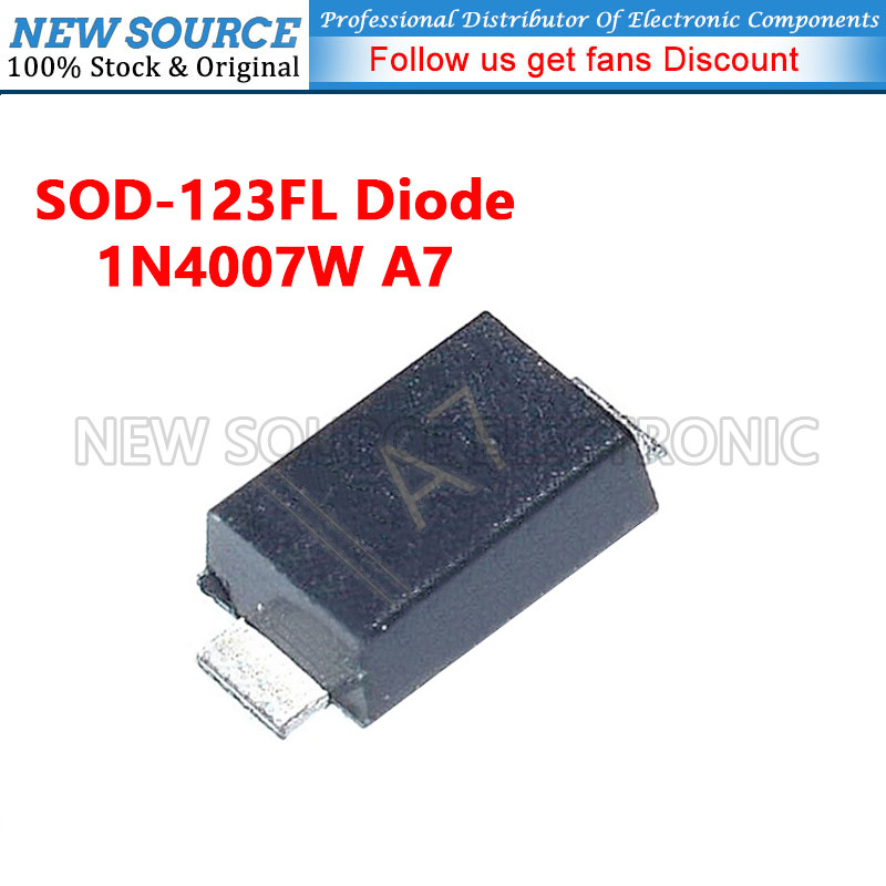 [50-200pcs] 1N4007W A7 SOD123FL SMD Chỉnh Lưu Diode Và Chống Sốc Nguồn Mới