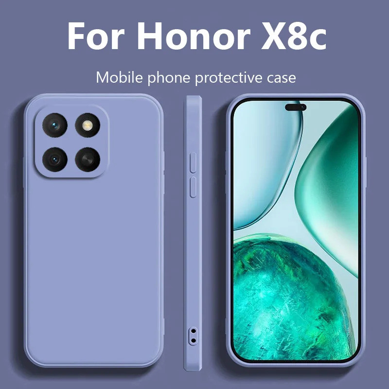 Dành Cho Honor X8c Ốp Lưng Cho Honor X8c Ốp Lưng Điện Thoại Silicon Mềm Nhiều Màu Sắc Chống Rơi Cho 