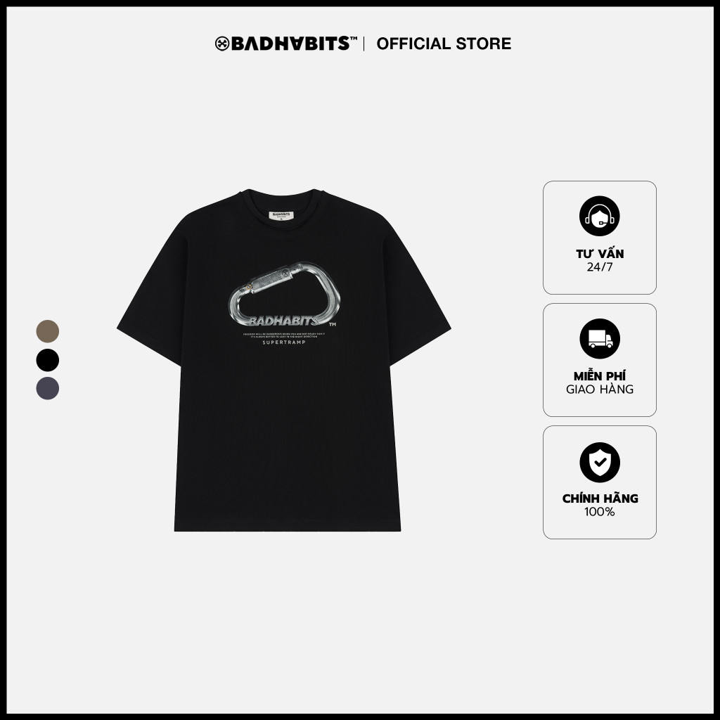 ÁO THUN UNISEX - S-CARABINER TEE - BAD HABITS SUPERTRAMP COLLECTION