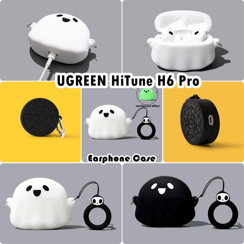 [Còn hàng] Dành cho Ốp lưng UGREEN HiTune H6 Pro Vỏ tai nghe silicon mềm hoạt hình mát mẻ
