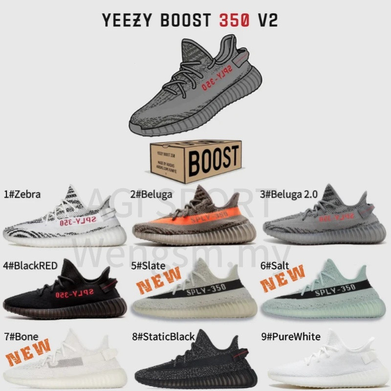 Cao cấp yeezy sply boost 350 v2 thời trang nam nữ giày chạy bộ yeezy giày nam