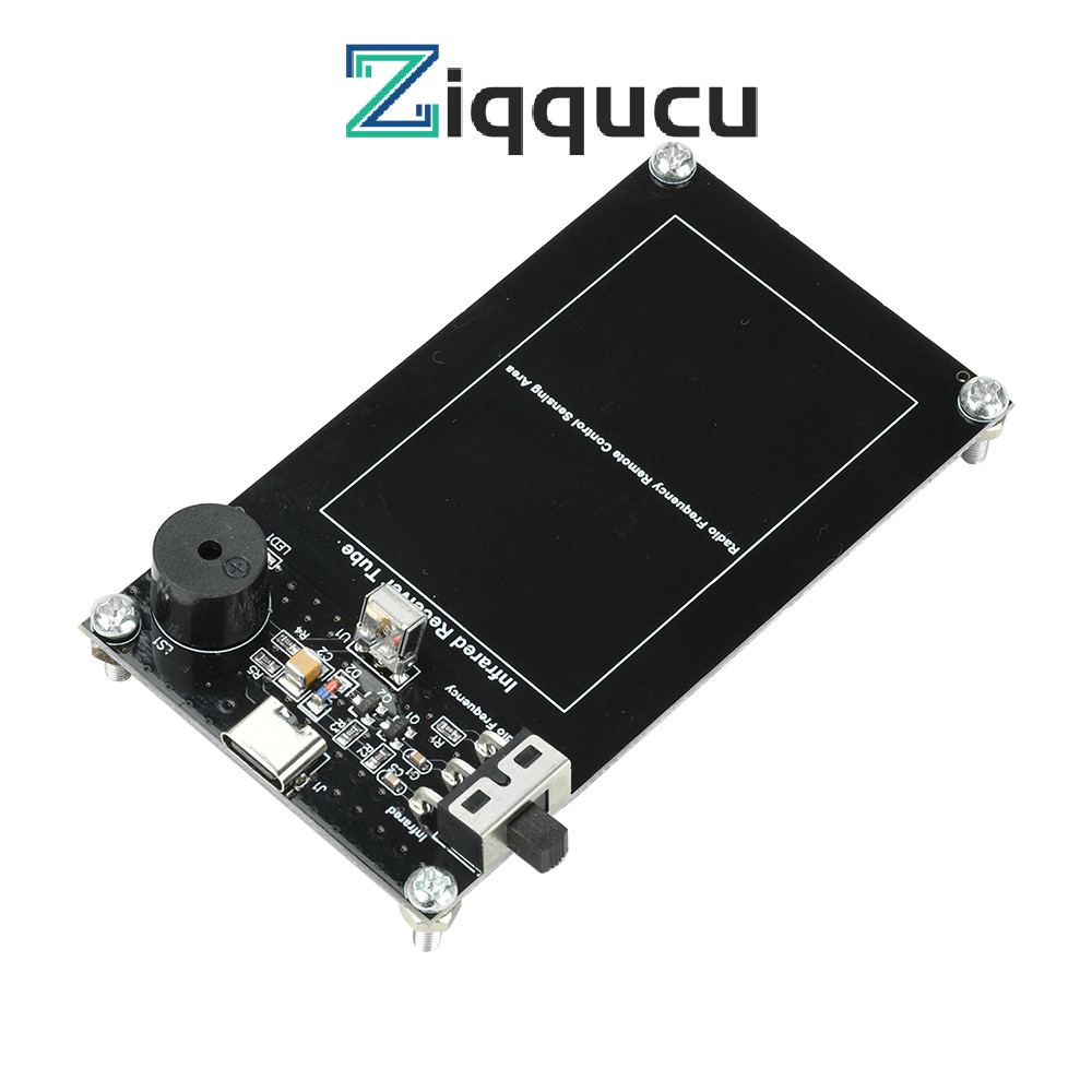 Mô-đun kiểm tra điều khiển từ xa Ziqqucu DC 5V IR RF Máy dò tín hiệu không dây với giao diện Type-C