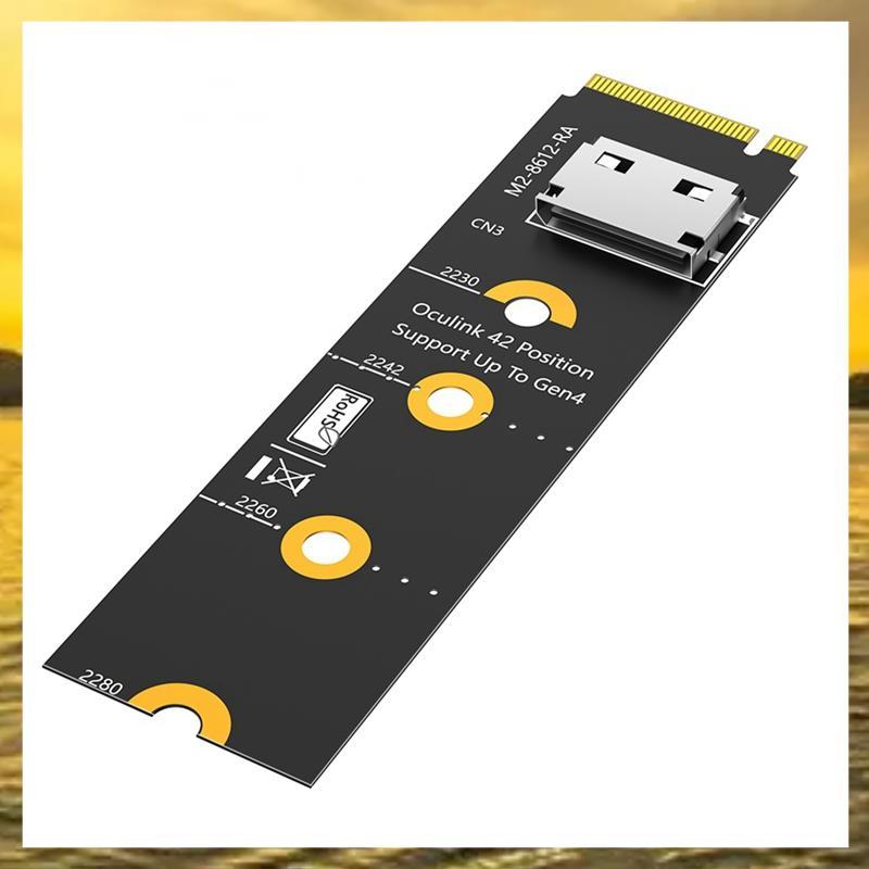 (Z I H F) M.2 NVMe sang Oculink EGPU Riser Card NVMe Key M sang SFF-8611 / 8612 Adapter, PCI-E 4.0 X