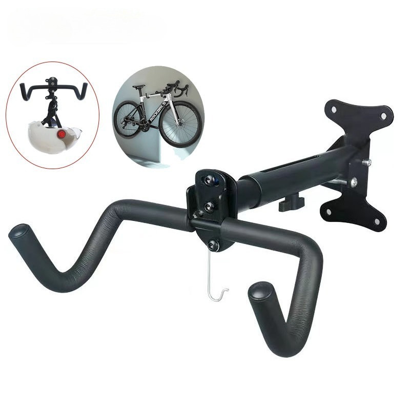Giá treo xe đạp lên tường có móc treo mũ bảo hiểm và gấp gọn,Rất bền