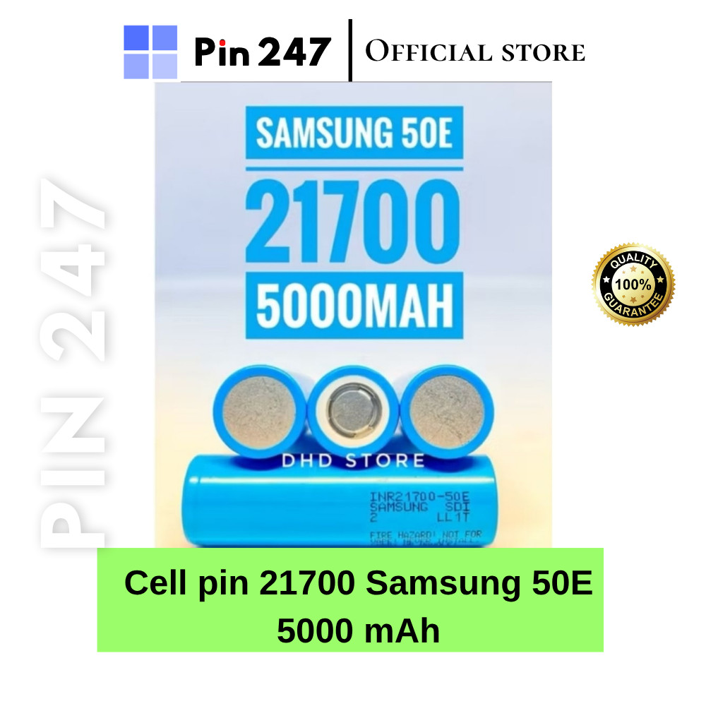 Samsung 50E 21700 mới dung lượng 5000mah Xả 15A.