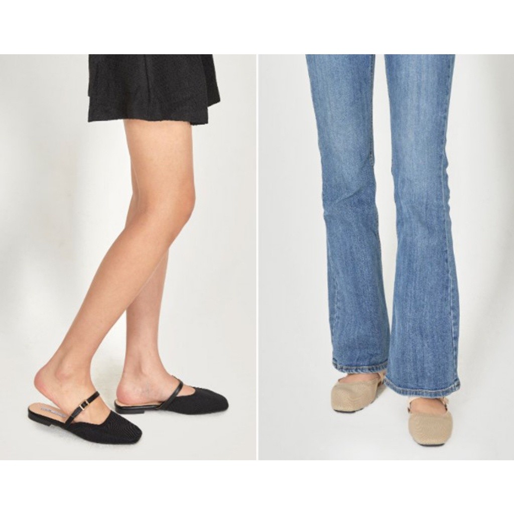 YB8 [SHOOPEN] Áo đan vuông Mary Jane dành cho nữ