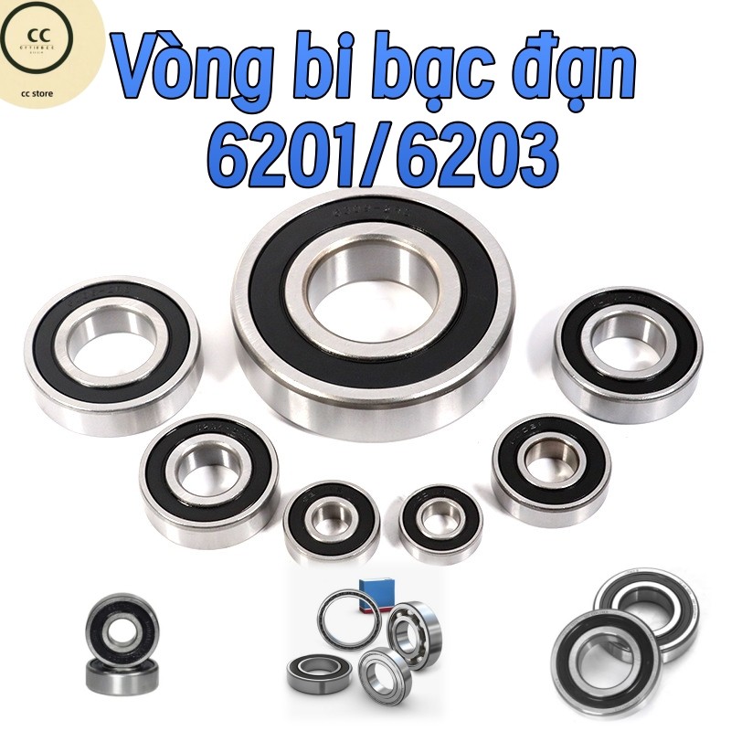 Vòng Bi Bạc đạn 6201/6203 Bạc đạn Combo 10 Cái Xe Máy Chống Bụi Chống Nước Bạc đạn