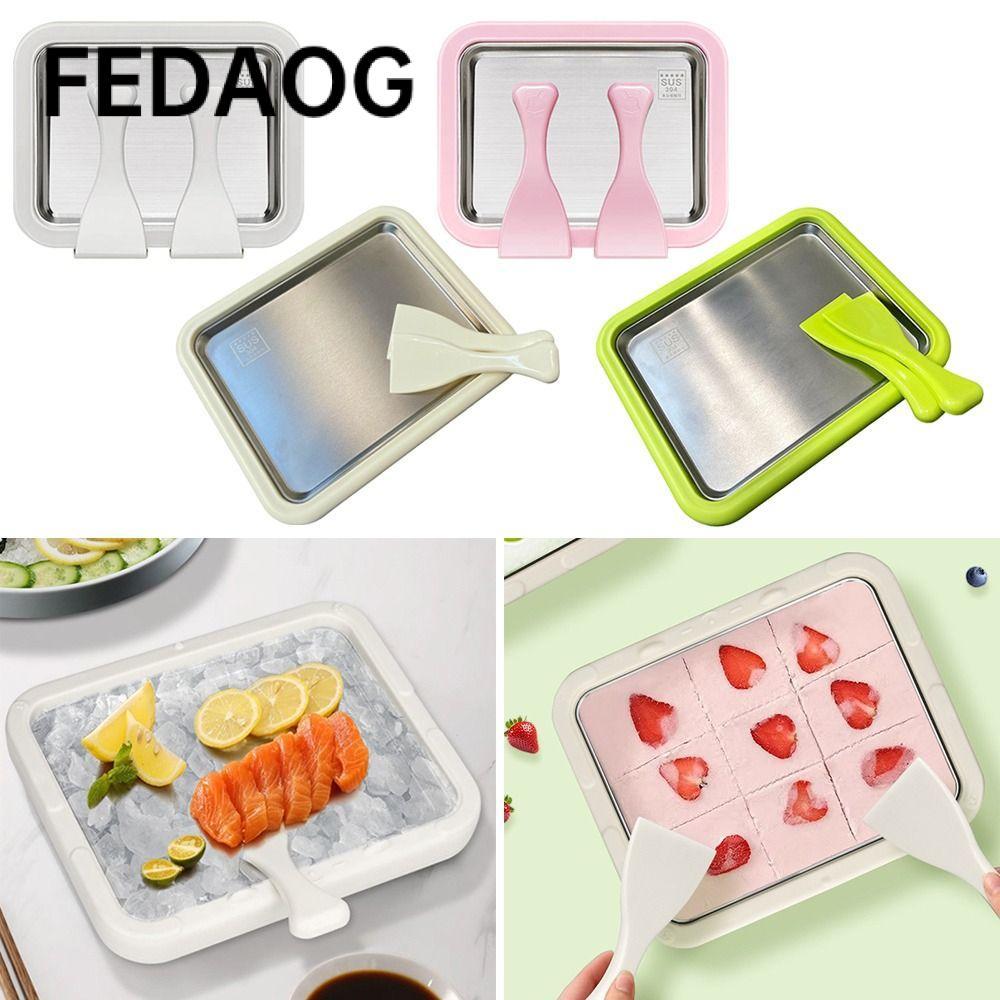 Máy làm kem FEDAOG, Máy làm sữa chua bằng thép không gỉ đa chức năng, Máy làm sữa chua đông lạnh không dùng điện di động Đồ ăn nhẹ tự làm