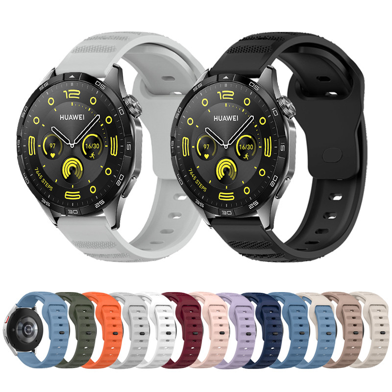 Dây đeo thể thao bằng silicon có khóa cho Huawei Watch GT5 GT4 46mm GT5 pro GT3 Pro 46mm Watch 4 Pro
