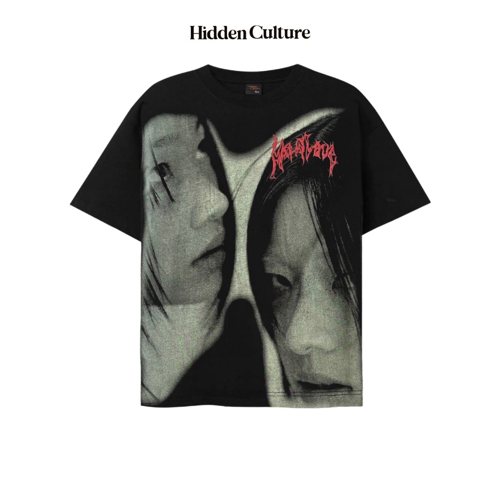 Áo Thun Oversize Hidden Culture - MAD LOVE T-SHIRT - Black