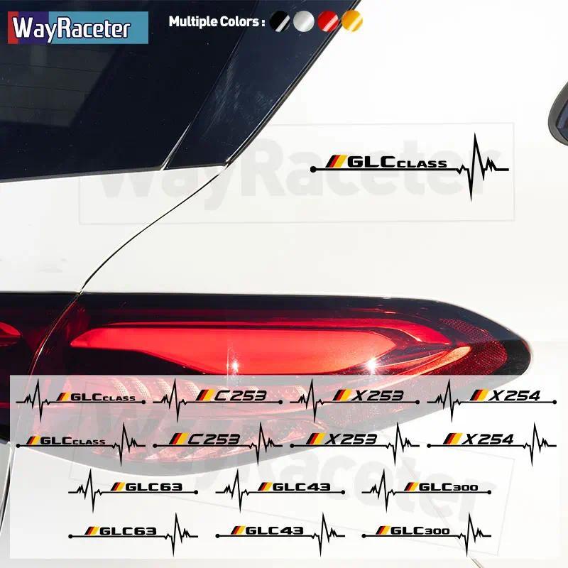 2 Chiếc Decal Vinyl Phản Quang Đức Cờ Cửa Sổ Miếng Dán Cho Xe Mercedes Benz GLC Class X254 C254 X253