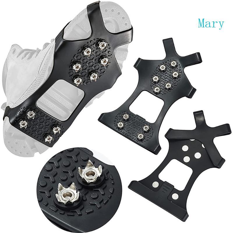 Mary Cleats Chống Trượt Thép Không Gỉ, 10 Gai - Tăng Ma Sat Trên Băng Và Tuyết