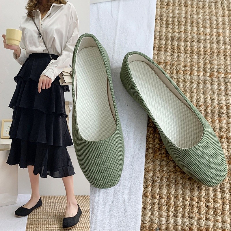 PB3 Tiptop Kasut Perempuan Giày Đế Mềm Giày Đế Bằng Kích Thước 35-43