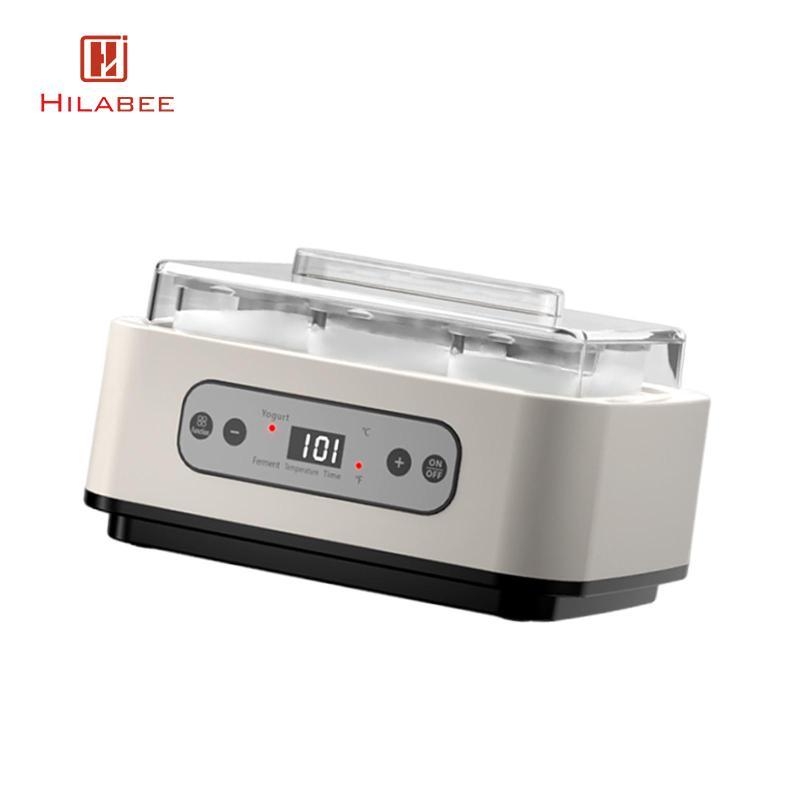 Máy làm sữa chua DIY Đa chức năng với 6 lọ sữa chua Nhiệt độ không đổi Máy sữa chua tự động chuyên nghiệp