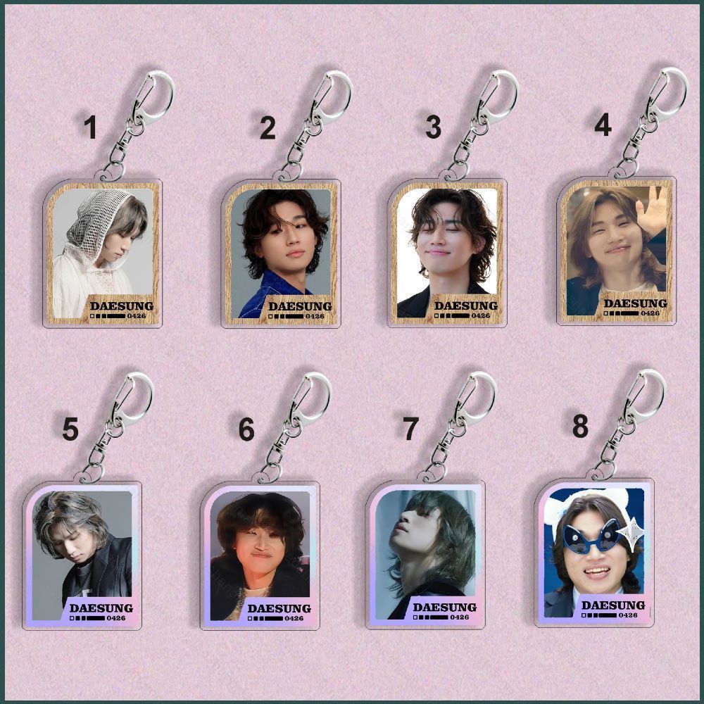 BIGBANG Acrylic Móc Khóa DAISUNG Mặt Dây Chuyền TOUR Ds WAVE IN HONG KONG Phụ Kiện KPOP Stars Ngoại 