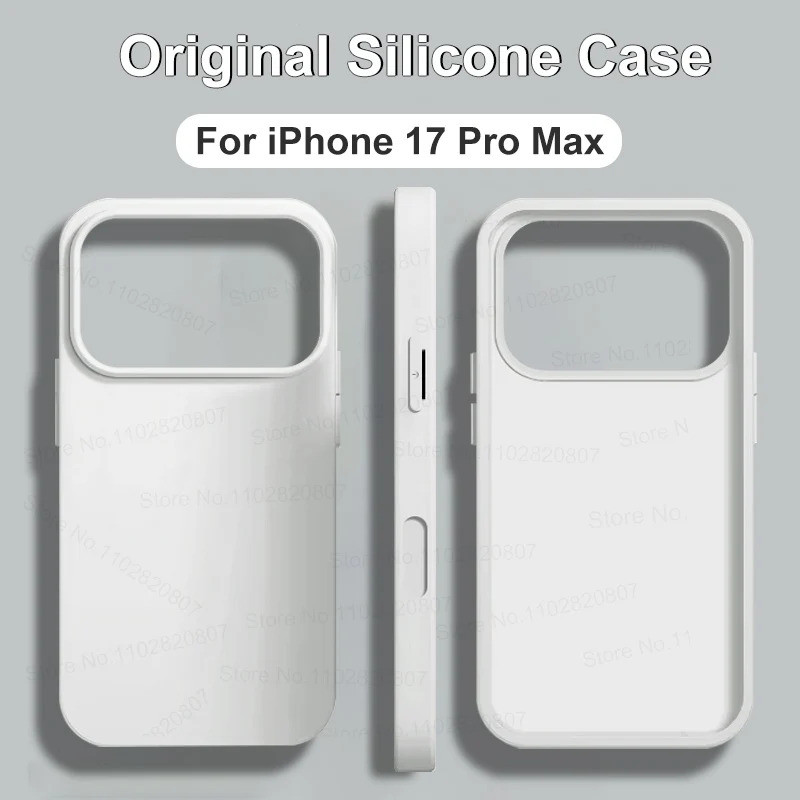 17 Pro Max Ốp Điện Thoại Silicon Lỏng Chính Hãng Cho APPLE iPhone 11 12 13 14 15 16 17 Pro Max 17 Ai