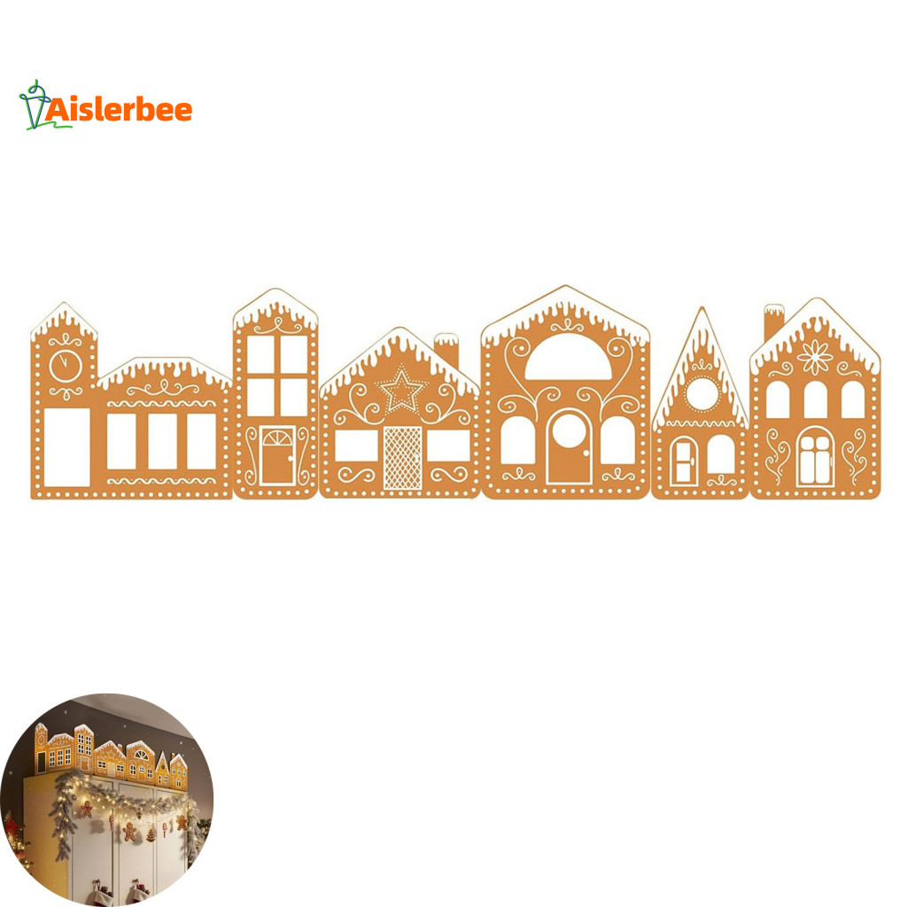 Aislerbee Gingerbread House Kit Gingerbread House Set Lễ hội Gingerbread House Bộ bìa cứng Bộ trang 