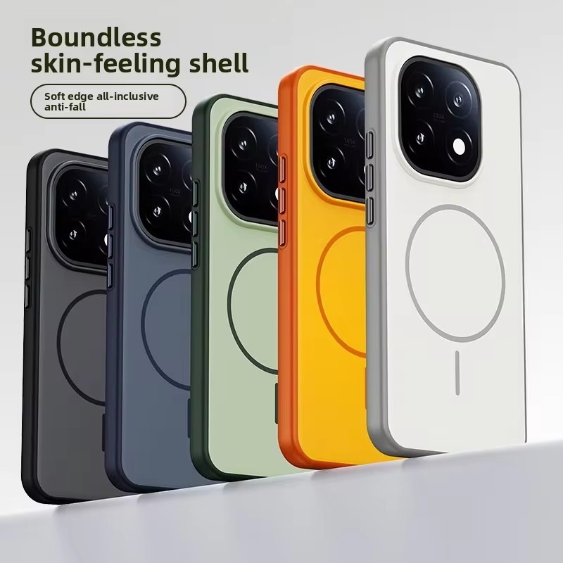 Dành Cho VIVO IQOO 15 Ốp Lưng Silicon Cứng Nam Châm Da Sạc Không Dây Bảo Vệ Mặt Sau Dành Cho Igoo15 