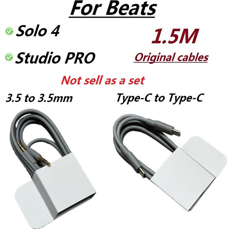 Cáp tai nghe hoàn toàn chính hãng mới Thích hợp cho tai nghe BEATS SOLO 4 STUDIO PRO Tai nghe Blueto