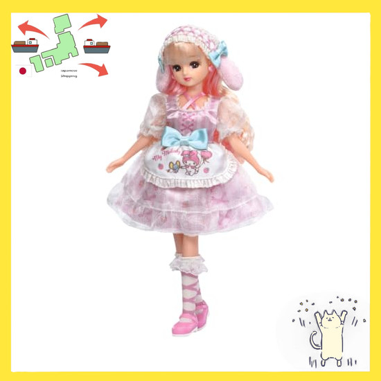 [Japanese Version] Takara Tomy Licca-chan Doll LD-28 Lovely My Melody Licca-chan Dress-up Toy Toy 3y
