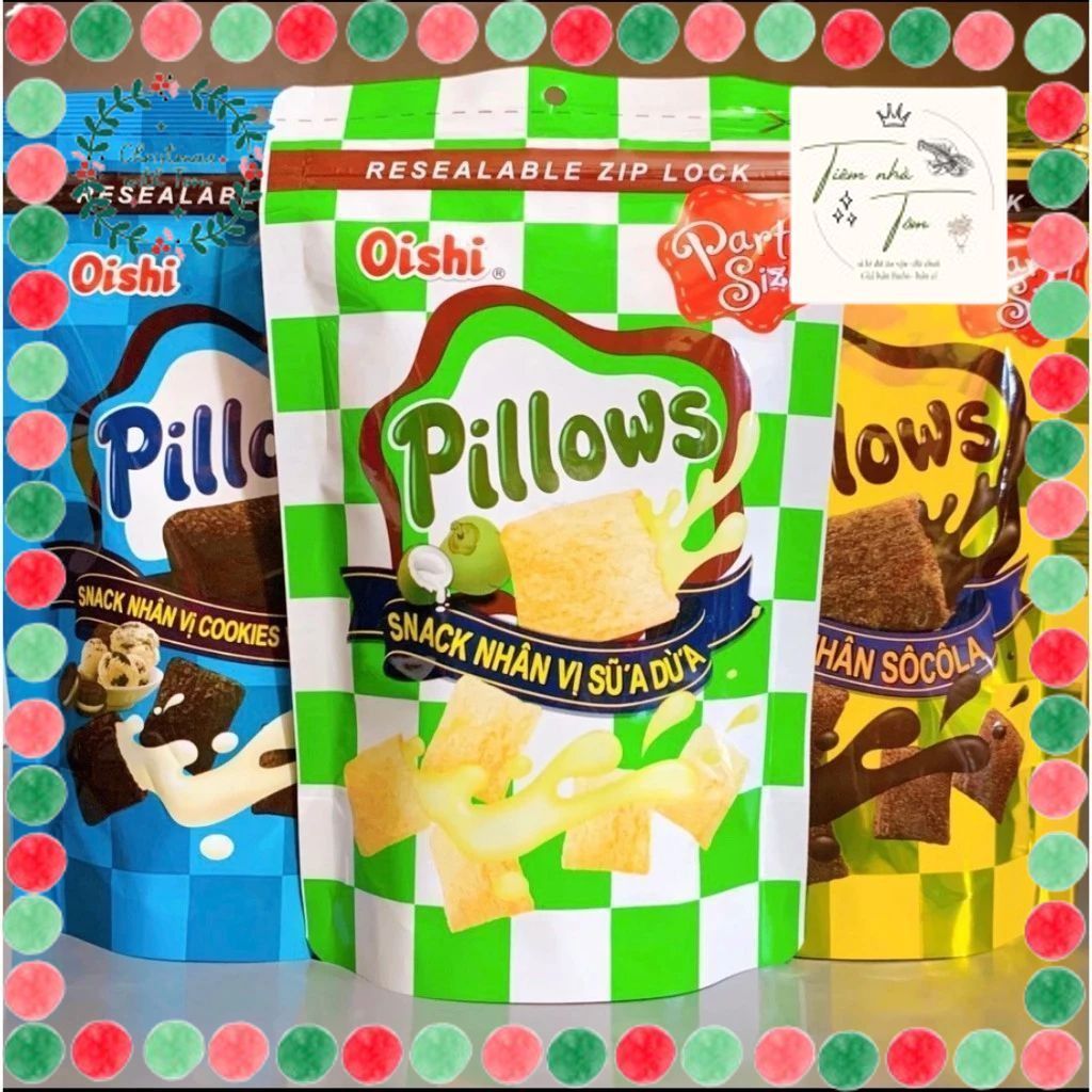bánh Pillows Oishi Snack nhân Các vị