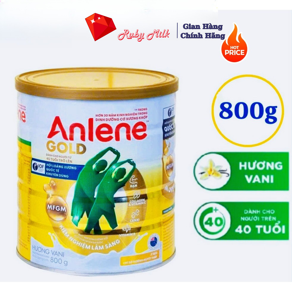 Sữa bột Anlene Gold 5X Hương Vani 800g