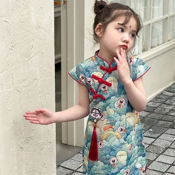 ✽ ❈ ❈ ❈ ♕ ❈ ❈ ❈ ❈ ❈ ❈ ❈ ❈ ❈ ❈ ❈ ❈ ❈ ❈ ❈ ❈ ❈ ❈ ❈ ❈ ❈ ❈ 🇾 Váy đường kiểu sườn xám cho bé gái Váy sườn 