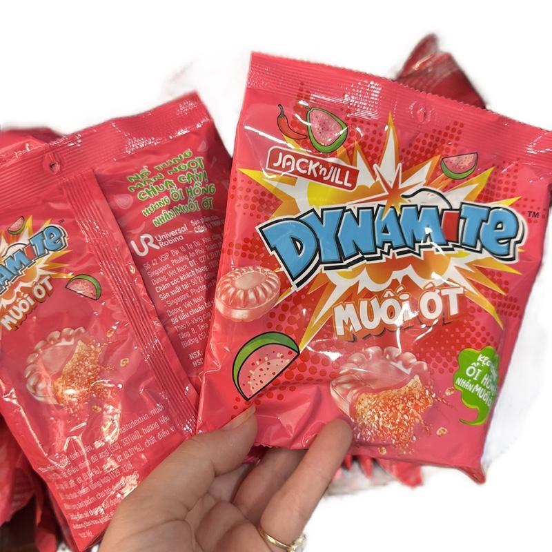 Đủ Vị Kẹo Dynamite Xoài Muối ớt Jackjill, Ổi hồng muối ớt, chews 3 viên