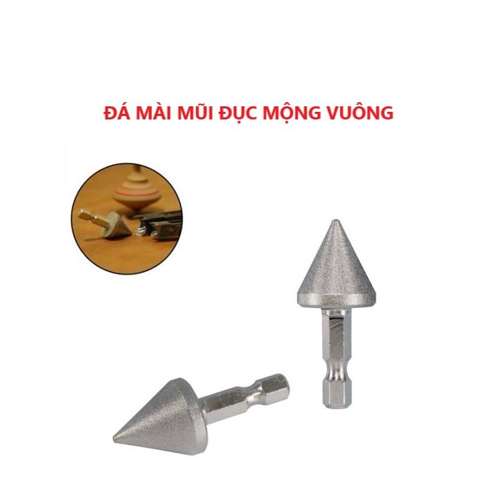Mũi mài mũi đục mộng vuông - Đá mài , Đá mài mũi đục -Mũi mài mũi đục mộng vuông - 1cái