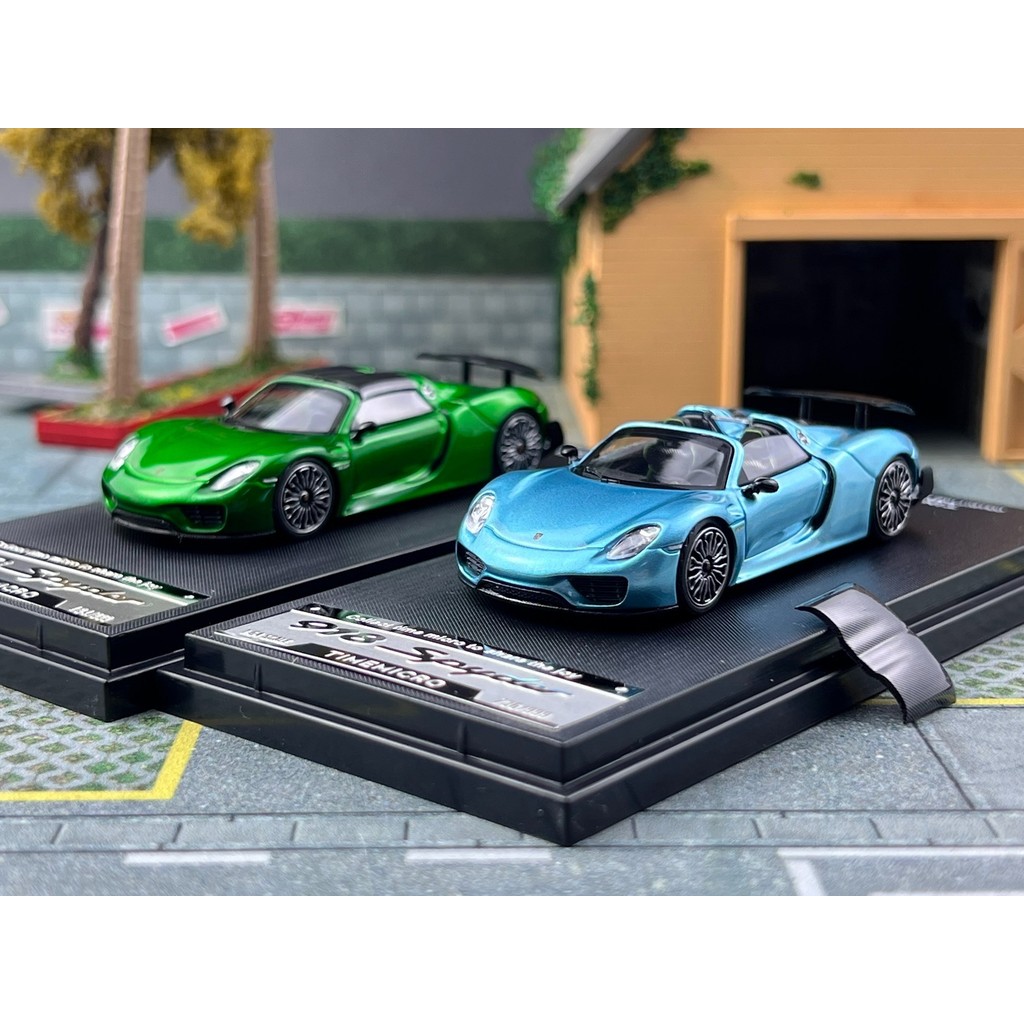 Ready Stock TM 1: 64 Porsche 918 Spyder Doll Mô hình xe hợp kim Micro