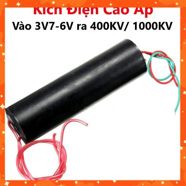 Kích Điện Cao Áp, Vào 3V7-6V ra 400KV  1000KV(Máy đánh lửa, dùi cui) - Module tăng áp