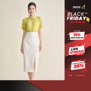  Áo Sơ mi nữ cộc tay GrusZ May 10 mã 010224058GZCT  chat chọn size  