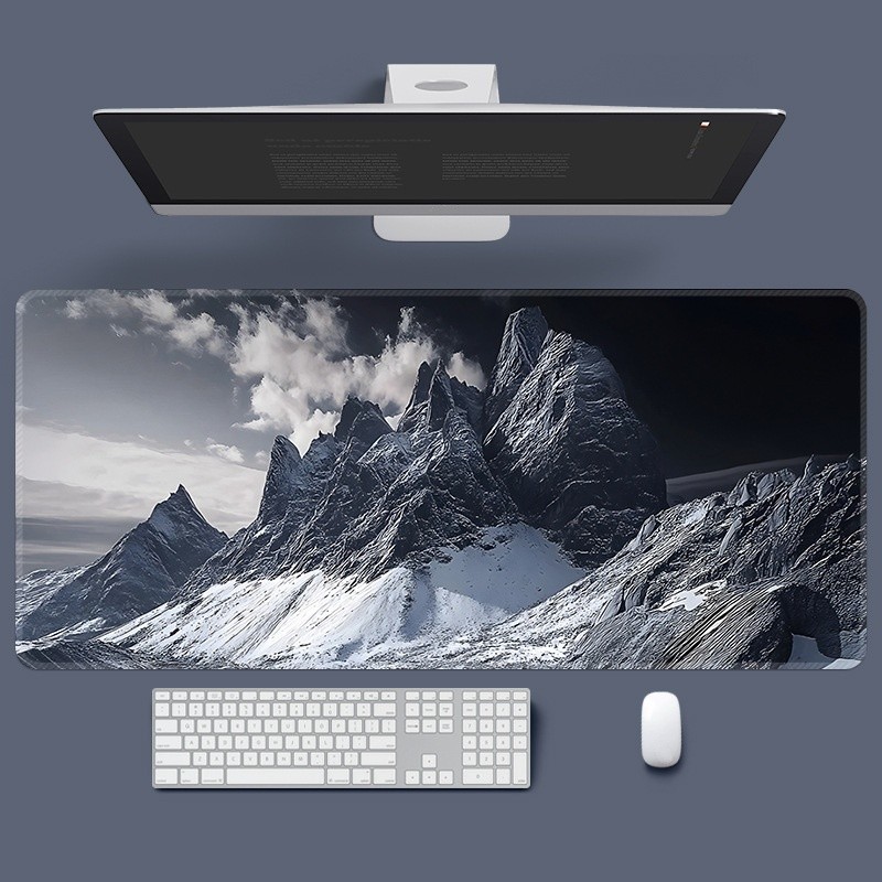 Miếng Lót Chuột Cao Su Quá Khổ Đường May Dày Miếng Lót Bàn Chơi Game Bàn Phím Miếng Lót 80X30 90X40 