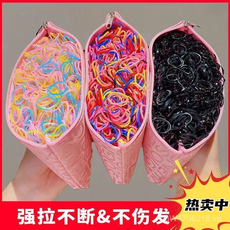 Dây Buộc Kéo Vòng Tròn Nhỏ Mỏng Cho Bé Nhỏ Nhỏ Nhỏ Cao Su Nhỏ Dây Buộc Tóc Nhỏ Nhỏ Nhỏ Đầu Nhỏ Dây B