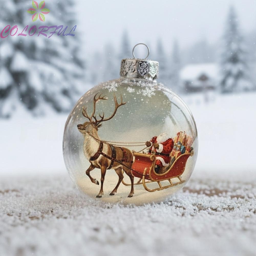 【COLORFUL】Christmas Ornaments Charming Decorations Diverse Themes Easy Attachment