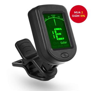 Tuner Clip-On | Dành cho Bass, Ukulele, Violin & Guitar, Màn hình LCD kỹ thuật số & Quà tặng âm nhạc lễ hội hoàn hảo