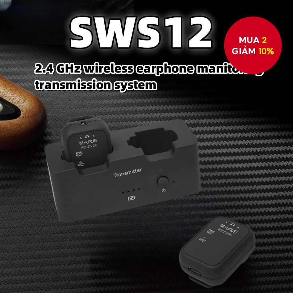 Hệ Thống Giám Sát M-vave Wp-12 24ghz | 1tx+2rx | Độ Trễ 3ms | Thời Gian Phát Lại 24h | Hộp Sạc 1800m