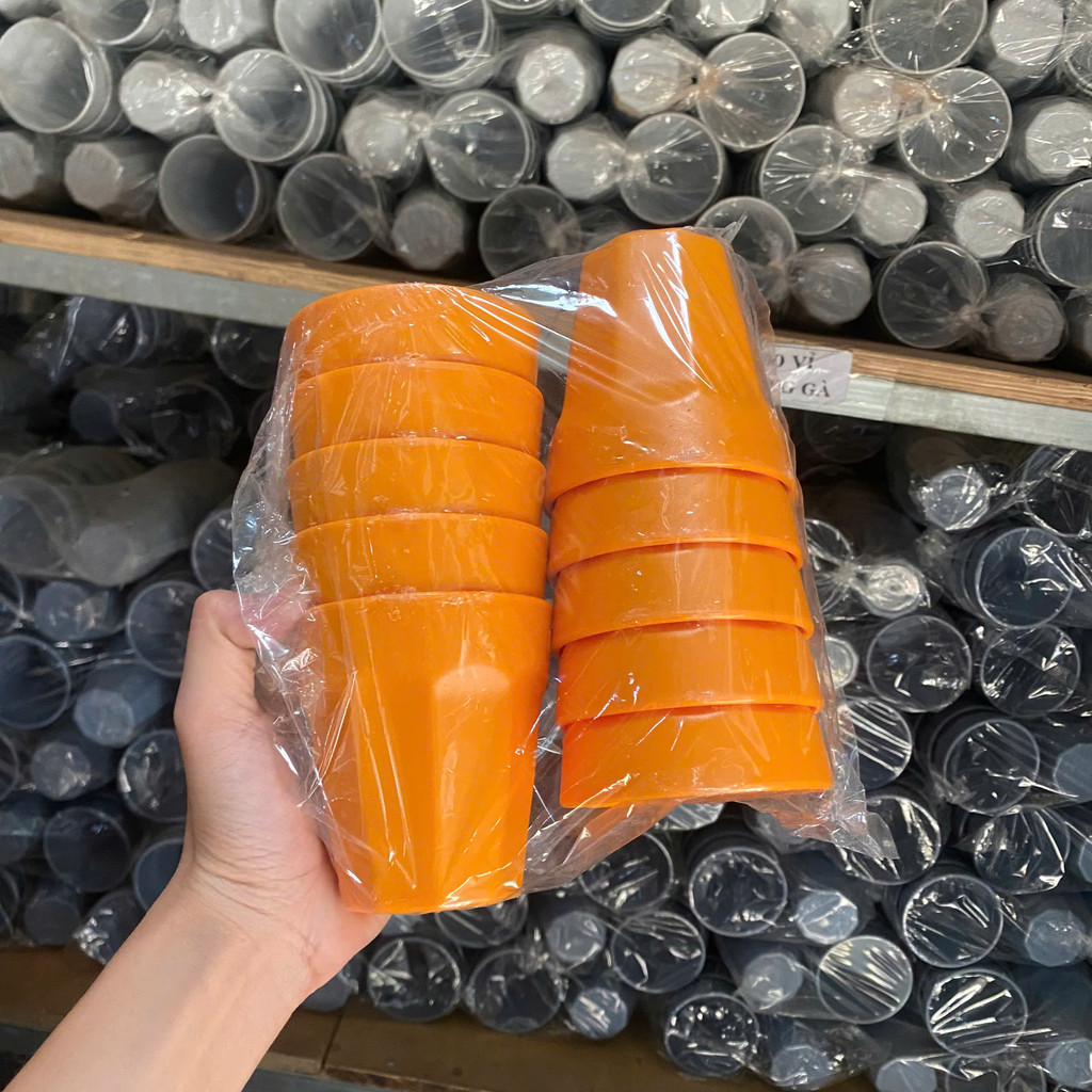 COMBO 10 LY NHỰA PHÍP 180ML-250ML LOẠI DÀY NHIỀU MÀU, LY NHỰA MALEMINE CAO CẤP