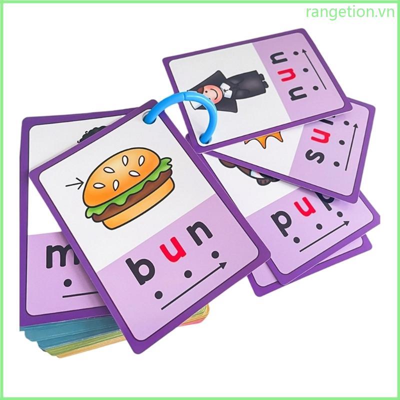 RAN Kids CVC Words Thẻ học tập Thẻ Flash trẻ em Công cụ giáo dục để học tập