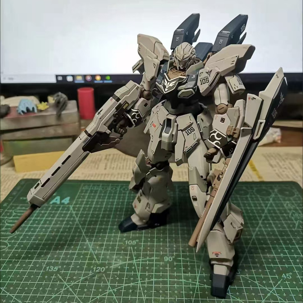 [Mẫu STAR] HGUC 1 / 144 MSN-06S Đá thô Sinanju NT Ver GUNDAM Mô hình lắp ráp Mecha Toy GUNDAM