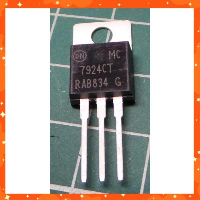 COMBO 3 CON IC Ổn Áp Nguồn 24V 7924 L7924 L7924CV LM7924 7924CV 1.5A TO-200 Chân Cắm