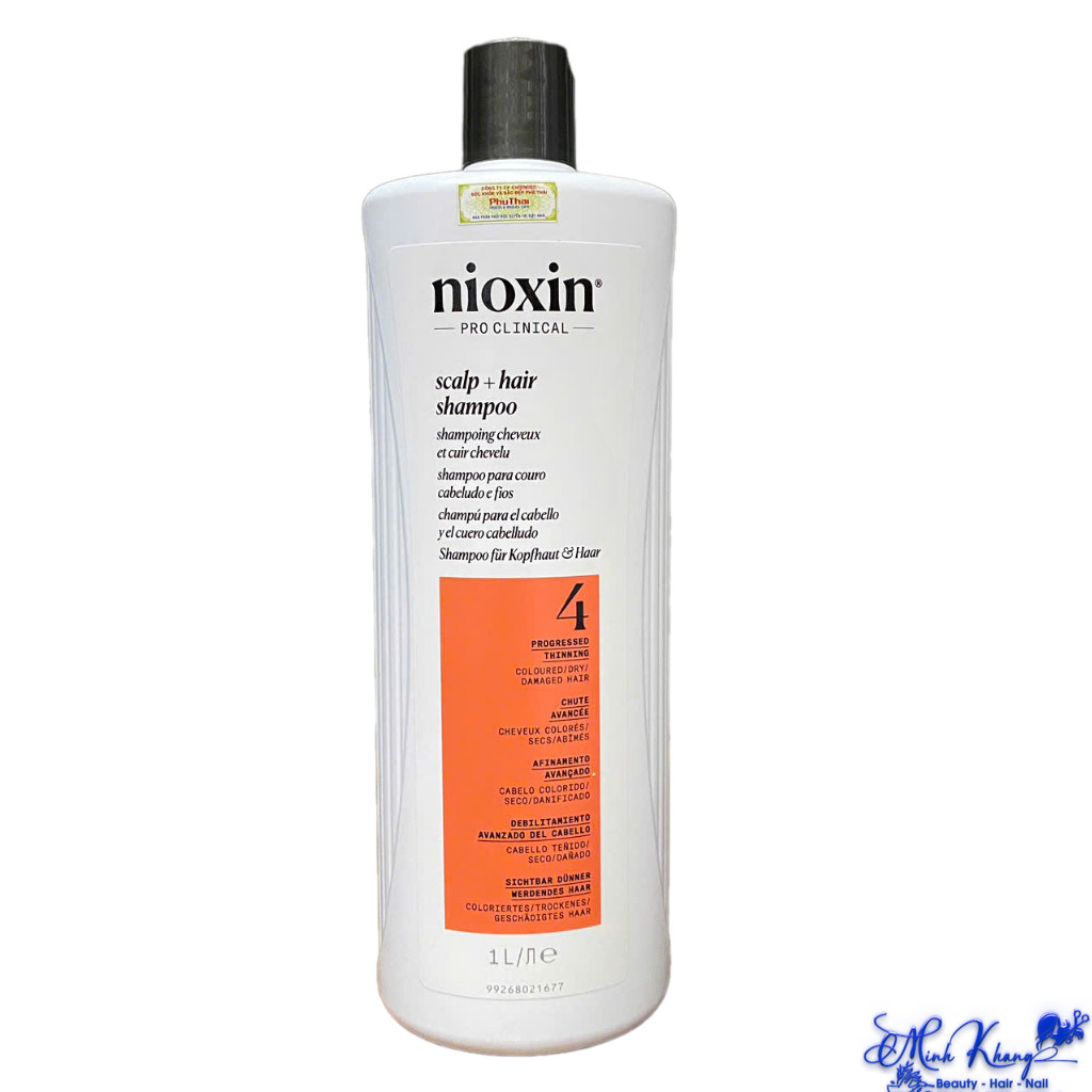 Dầu gội chống rụng tóc Nioxin System 4 Shampoo 1000ml ( New 2025 ) [ MK ]