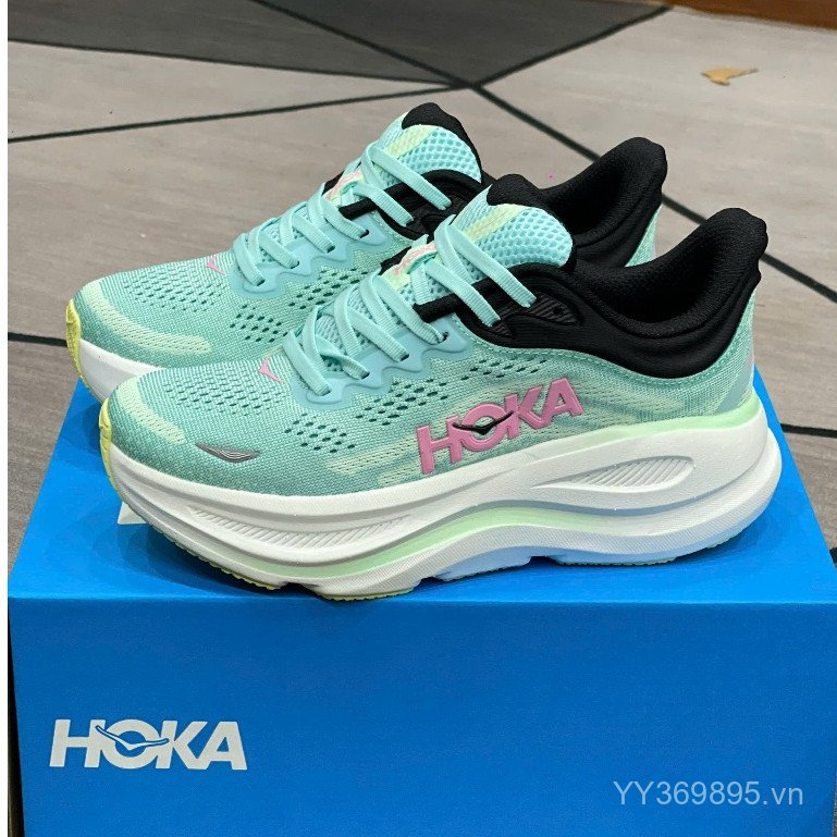 Giày chạy bộ nữ rộng HOKA Bondi 9