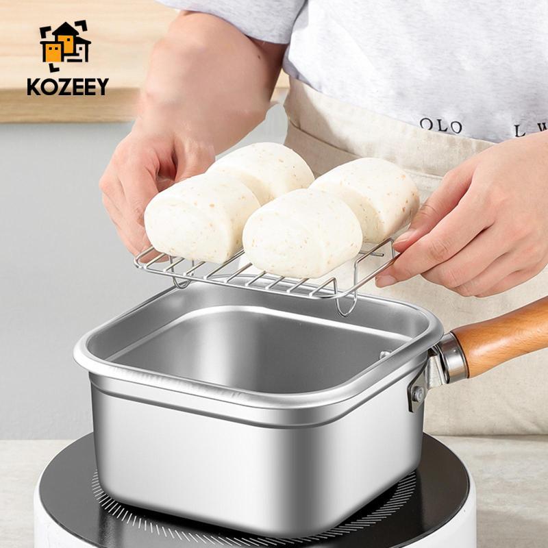 KOZEEY Chảo rán Mini Frittyer có giỏ Nồi nấu nhẹ cho gà