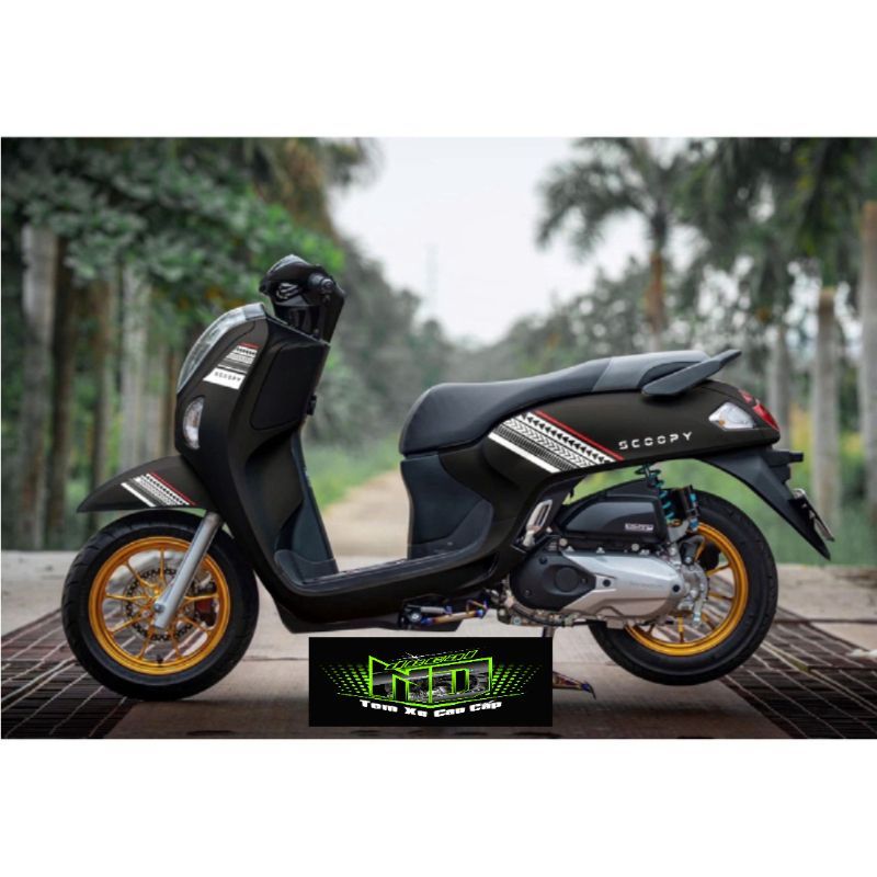 Tem Scoopy 2025  - tem PVC 3 lớp không bay màu