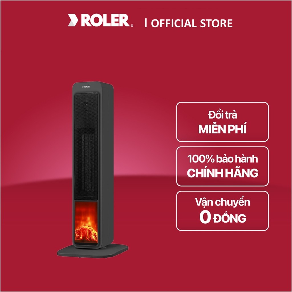 [ROLER OFFICIAL] Quạt sưởi Ceramic Roler RC - 2123R (2000W) - BH chính hãng,Ship 0đ