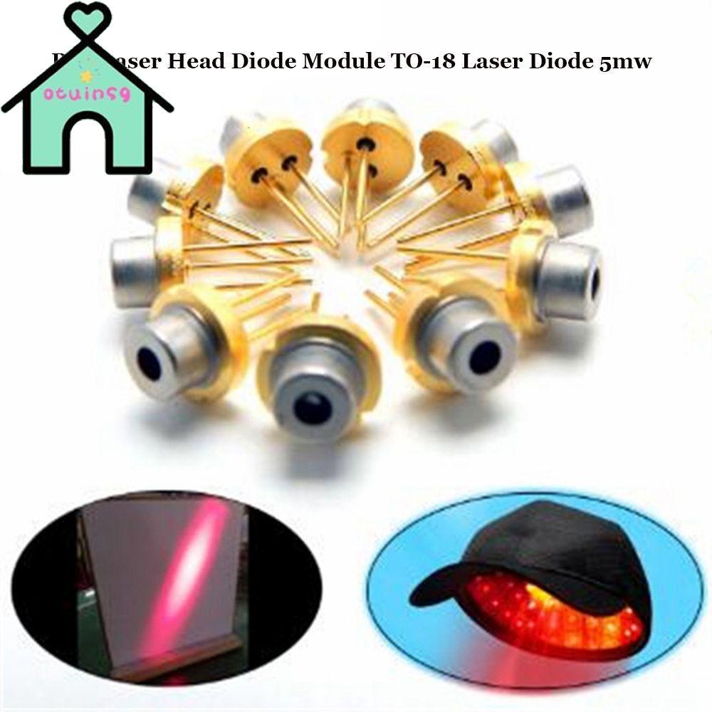 OTOINSG 1 / 2 / 5 / 10 chiếc Mô-đun Diode 5mw DIY Lab 5MW TO-18 Diode Laser