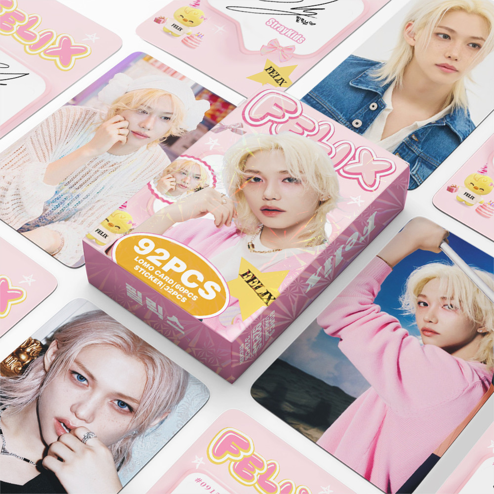KPOP 92 Cái / hộp STRAYKIDS SOLO FELIX Photocards FELIX KPOP LOMO Thẻ Bộ Sưu Tập Thẻ
